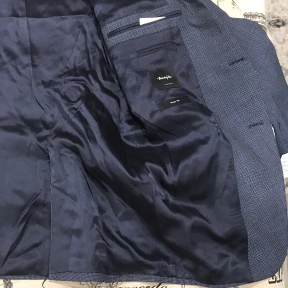 HUGO BOSS Novan Slim Fit Houndstooth Wool Coat - Picture 10 of 13